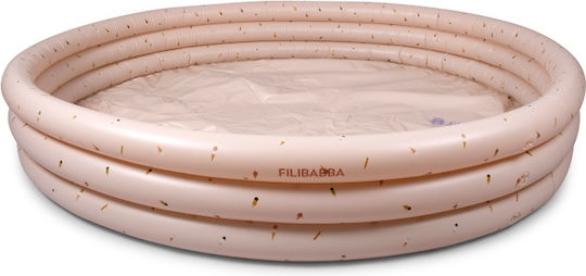 Filibabba Alfie Children's Round Swimming Pool 230lt Inflatable 150x35cm Pink