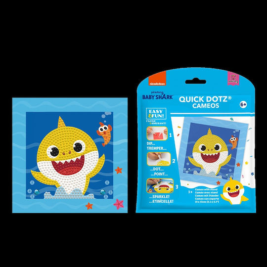 Diamond Dotz Baby Shark 1 Karte Diamond Painting Kit 13x13cm