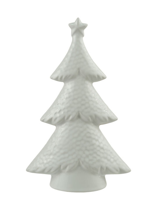 Decorațiune de Crăciun Ceramic Braduleț 24cm. Alb