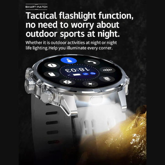 Microwear CF53 Smartwatch mit Pulsmesser (Silver Steel)