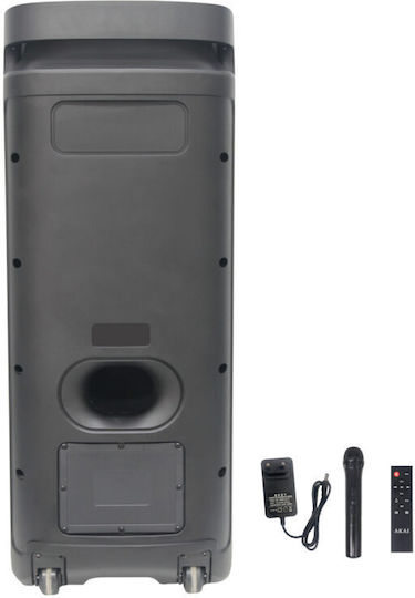 Akai Proffesional Karaoke Speaker With Wireless Microphone And Lighting Effects X12 Black
