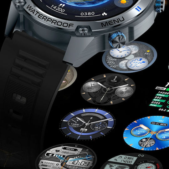 Microwear G100 GPS Smartwatch with Heart Rate Monitor (Blue)