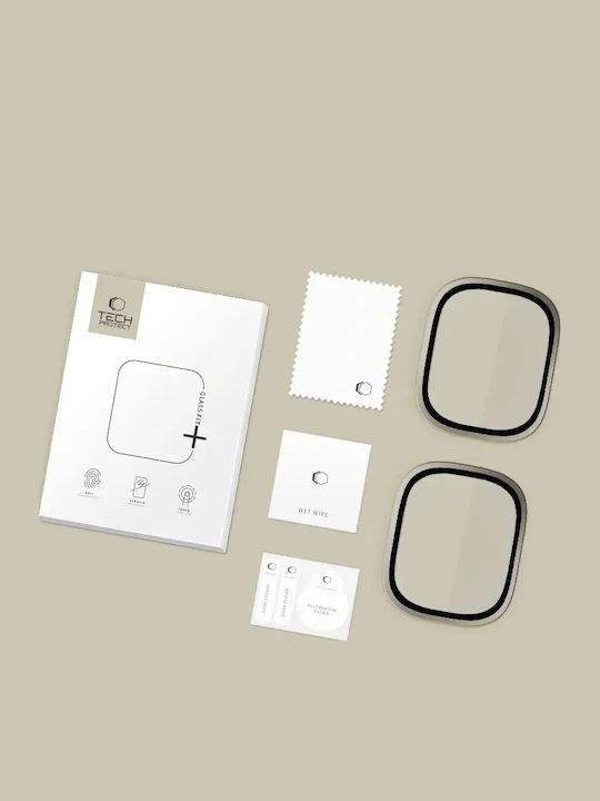 Tech-Protect Glass Ring Tempered Glass for the Apple Watch Ultra 49mm 2pcs Titanium