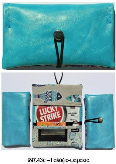 Simona Tobacco Pouch With Snap Closure SKY tobacco pouch