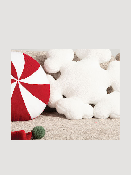 Christmas Decorative Pillow Filling Snowflake White Nef-nef Homeware 45x45