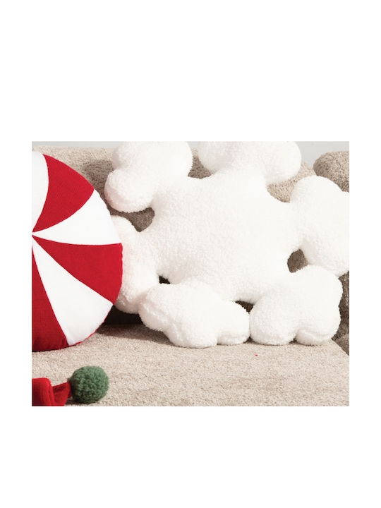 Christmas Decorative Pillow Filling Snowflake White Nef-nef Homeware 45x45