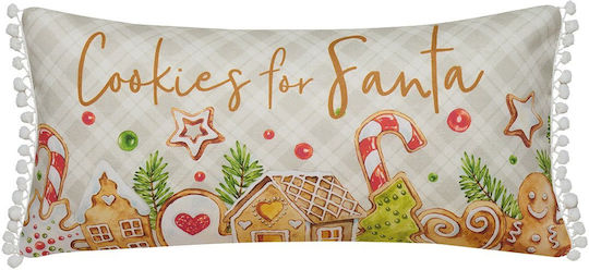 Kentia Christmas Decorative Pillow Rectangular Multicolour 30x60cm