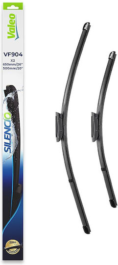 Valeo Jointless Wiper Blade Front Spoiler 650/500mm Citroen Jumpy Opel Vivaro Peugeot Expert Silencio Xtrm Vf904