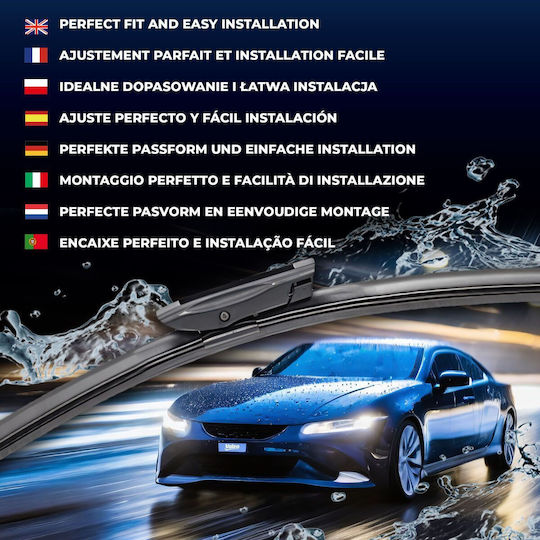 Valeo Jointless Wiper Blade Front Spoiler 650/500mm Citroen Jumpy Opel Vivaro Peugeot Expert Silencio Xtrm Vf904