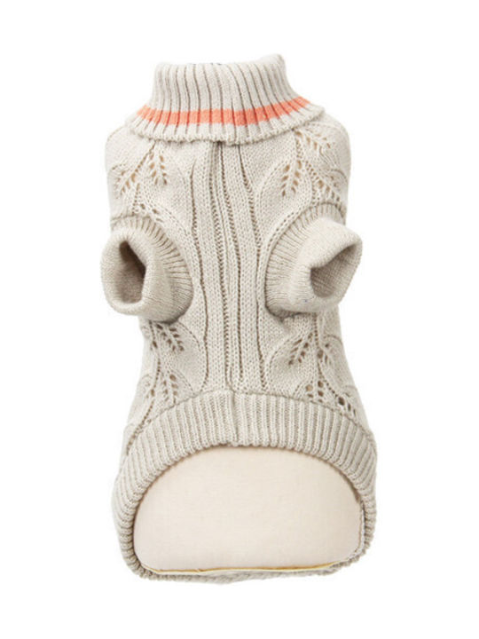Glee Knitted Sweater for Dogs in Beige Colour S