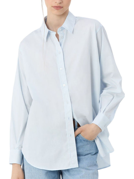 Women's Long Sleeve Shirt Light Blue