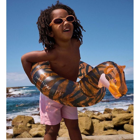 Sunnylife Mini Tully Tiger Παιδικό Σωσίβιο Κουλούρα Πορτοκαλί