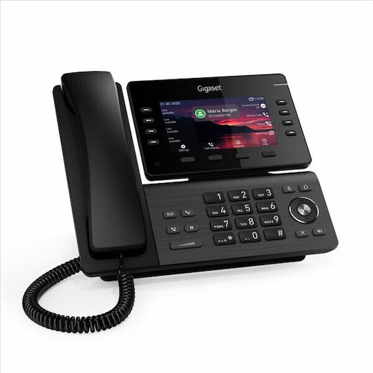Gigaset P825 Wired IP Phone Black