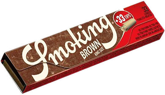 Smoking Листчета за свиване на цигари King Size с Тръбички 33 листове 1бр