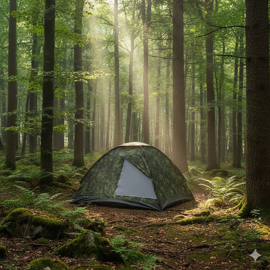 MFH Monodom M 95 Σκηνή Camping Igloo 3 Εποχών για 3 Άτομα 210x210x130εκ.