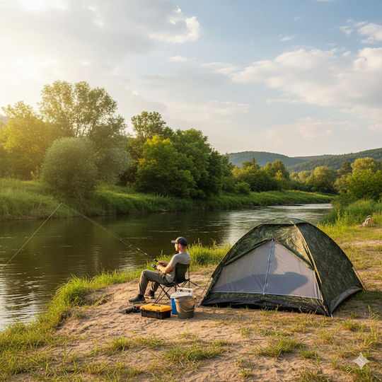 MFH Monodom M 95 Σκηνή Camping Igloo 3 Εποχών για 3 Άτομα 210x210x130εκ.