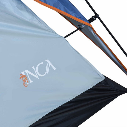 Inca Harmonia Automatic Camping Igloo Tent Blue with Double Cloth 3 Seasons for 4 People 220x220x150cm