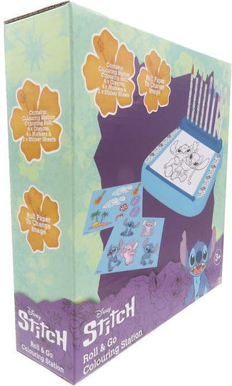 Disney Stitch Roll & Go Colouring Station