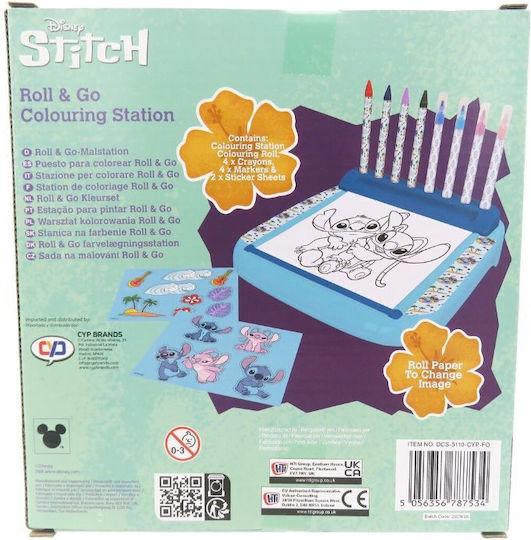 Disney Stitch Roll & Go Colouring Station