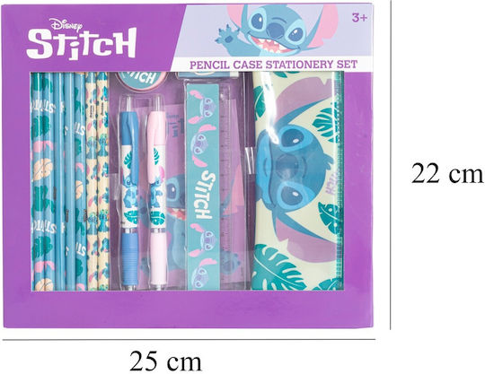 Set De Papetărie Pentru Copii Penar Lilo & Stitch 14 Bucăți