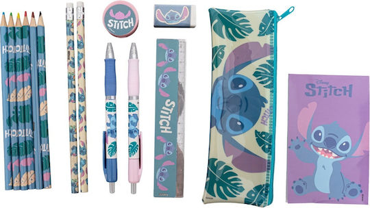 Set De Papetărie Pentru Copii Penar Lilo & Stitch 14 Bucăți