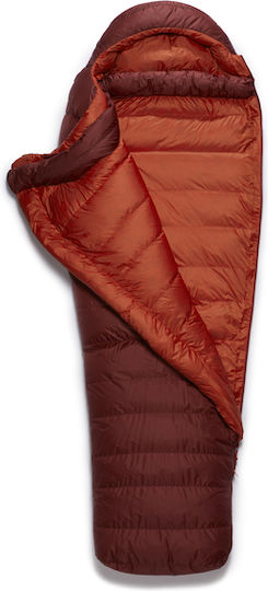 Rab Sleeping Bag Single Ascent 900 Left Oxblood Red