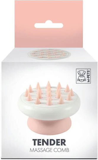 M-Pets Soft Comb Medium for Long-Haired Dogs for Coat Cleaning Pink