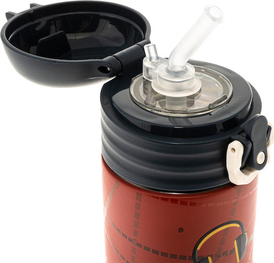 Polo Μπουκάλι Θερμός Ανοξείδωτο BPA Free 500ml Πολύχρωμο με Καλαμάκι