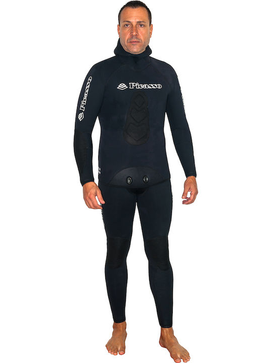 Picasso Darkness Divisible Wetsuit for Speargun Shaved Black 5mm