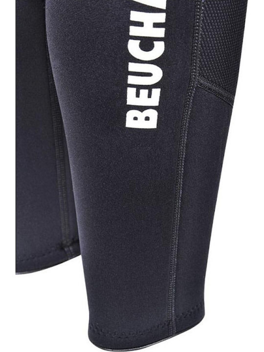 Beuchat Beuchat Alize Overall Halskragen Taucheranzug Einzelstück Doppelnaht mit Reißverschluss Schwarz 3mm