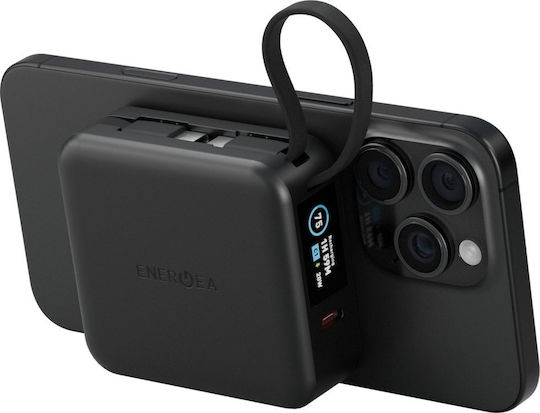 Energea Magpac Mini Plus MagSafe Power Bank 10000mAh 20W with USB-C Port Black