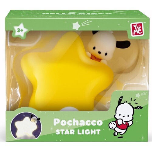 YuMe Toys Kinder Dekorative Lampe Hello Kitty & Friends - Pochacco Gelb 5x5x9εκ.