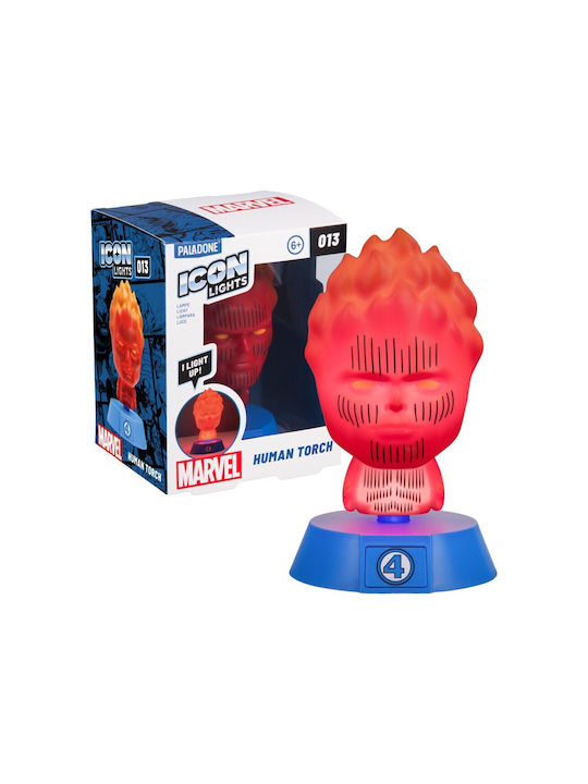 Paladone Icons Marvel Fantastic 4 Human Torch Light Pp14788mu