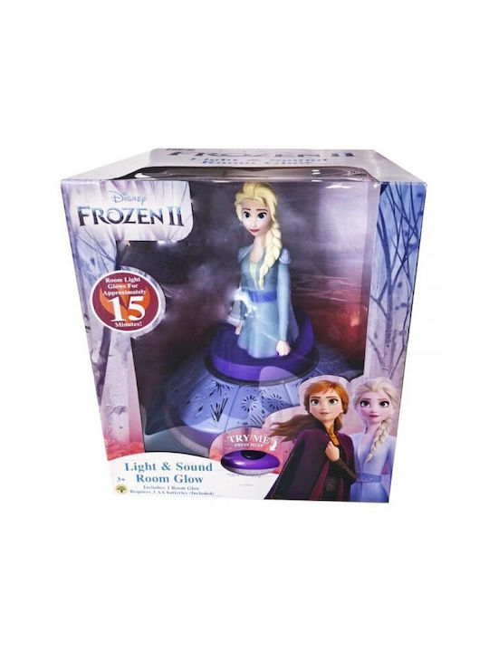 Disney Led Παιδικό Διακοσμητικό Φωτιστικό Frozen Elsa Μπλε 24x24cm