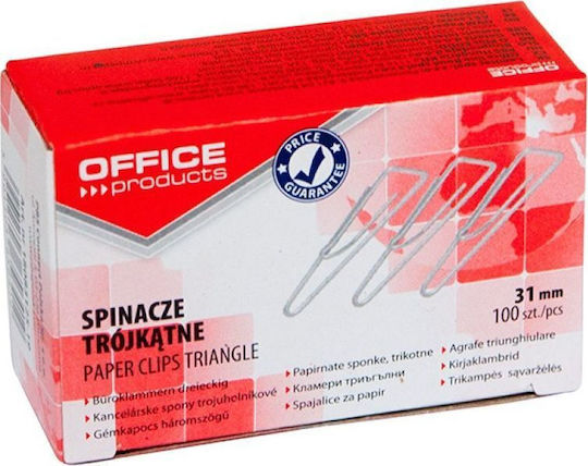 Produse de birou Agrafe de hârtie Triplex Produse de birou 31mm 100buc Argintiu
