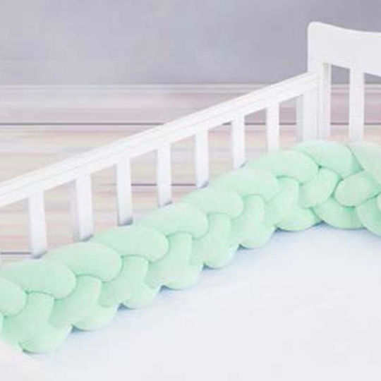 Palamaiki Crib Bumpers Braided Inside Aqua 20x220cm