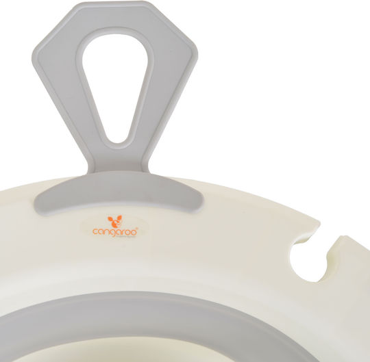 Cangaroo Faltbare Babybadewanne mit Thermometer Orange