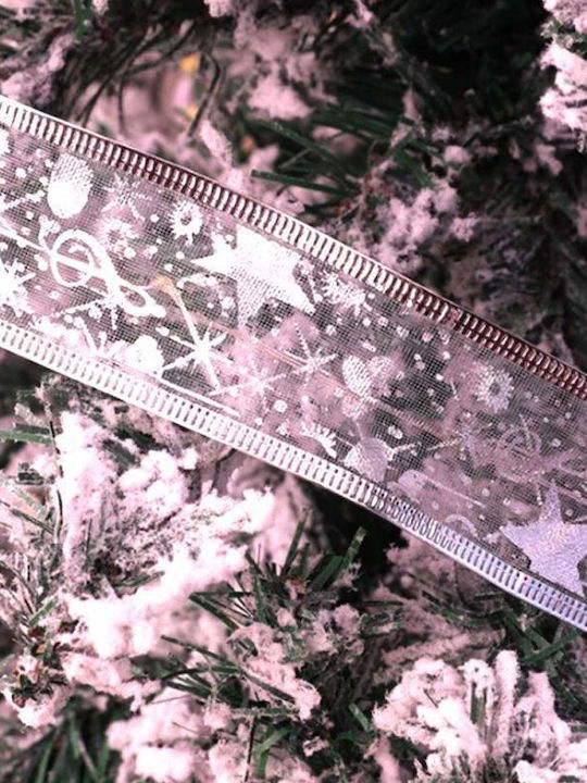 Χριστουγεννιάτικη Лента Изпълнена със светлина Сребрист 1бр