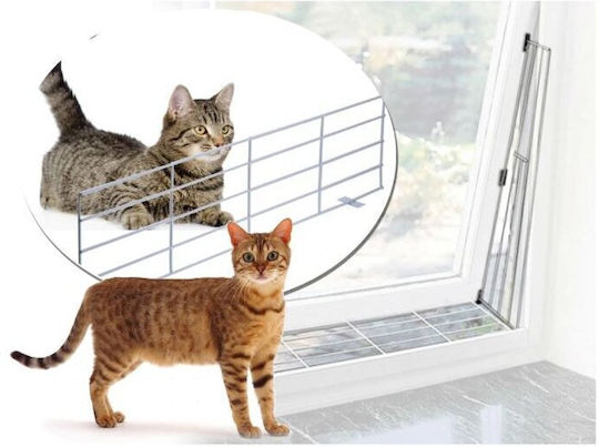 Trixie Dog / Cat Safety Grill Δίχτυ Γάτας από Μέταλλο σε Λευκό Χρώμα 65 x 16εκ.
