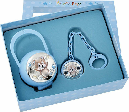 Prince Silvero Baby Gift Set made of Silver for Boy 2pcs