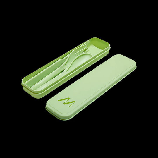 Muitomas Travel Cutlery Set Green 3 Pieces