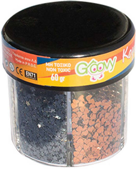 Groovy Χρυσόσκονη Glitter Χρυσή σε Αλατιέρα