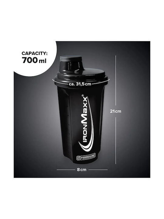 IronMaxx Shaker Proteine 750ml Plastic Negru