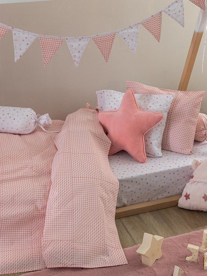 Palamaiki Cearșaf Single Cu elastic Bumbac BB101 Rose 110x200cm
