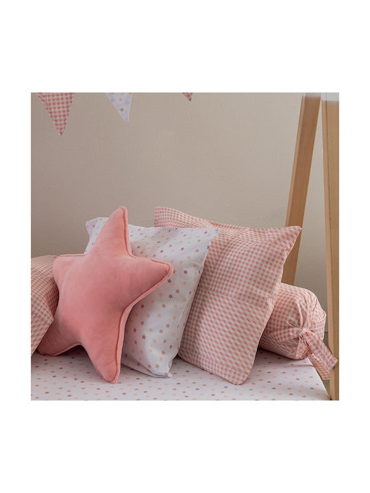 Palamaiki Sheet Single with Elastic Band Cotton BB100 Rose 110x200cm
