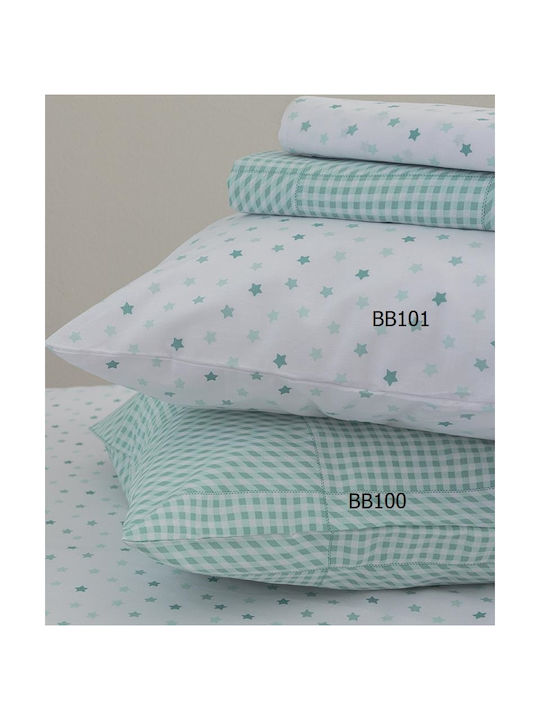 Palamaiki Sheet Single Cotton BB101 Aqua 170x260cm