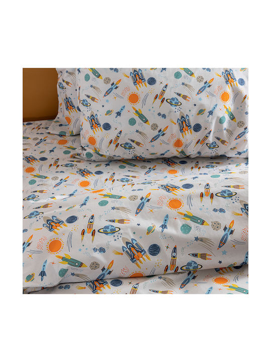 Palamaiki Sheet Set Single with Elastic Band Cotton MK770 110x200cm 3pcs