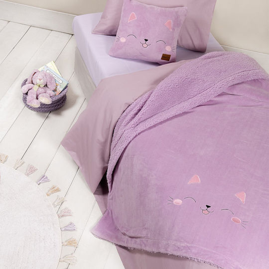 Nima Decke Samt Pink 220x160cm