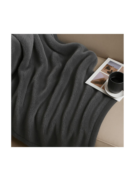Astron Italy Decke Samt Gray 220x150cm