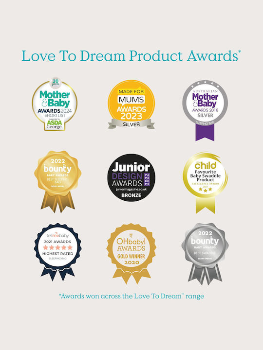 Love to Dream Χειμερινός Υπνόσακος Swaddle Up 2.5 tog White